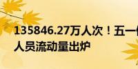 135846.27万人次！五一假期全社会跨区域人员流动量出炉