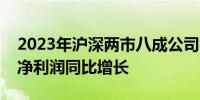 2023年沪深两市八成公司实现盈利五成实现净利润同比增长