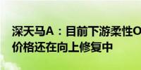 深天马A：目前下游柔性OLED手机显示产品价格还在向上修复中