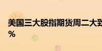 美国三大股指期货周二大致持平金价跌约0.4%