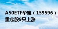 A50ETF华宝（159596）收涨0.99%前十大重仓股9只上涨