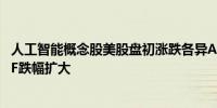 人工智能概念股美股盘初涨跌各异AI、机器人、大数据类ETF跌幅扩大