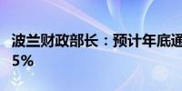 波兰财政部长：预计年底通胀率将达到4%-4.5%