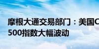 摩根大通交易部门：美国CPI数据将导致标普500指数大幅波动