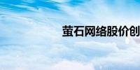 萤石网络股价创新高