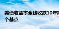 美债收益率全线收跌10年期美债收益率跌4.8个基点