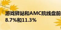 游戏驿站和AMC院线盘前涨幅收窄现分别涨8.7%和11.3%