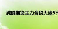 纯碱期货主力合约大涨5%报2245元/吨