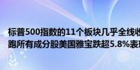 标普500指数的11个板块几乎全线收涨超微电脑涨约16%领跑所有成分股美国雅宝跌超5.8%表现垫底