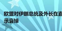 欧盟对伊朗总统及外长在直升机事故中罹难表示哀悼