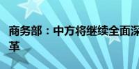 商务部：中方将继续全面深入参与世贸组织改革