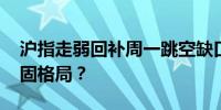 沪指走弱回补周一跳空缺口 整体仍是震荡整固格局？