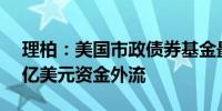 理柏：美国市政债券基金最近一周遭遇2.18亿美元资金外流