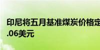 印尼将五月基准煤炭价格定在每吨36.39-114.06美元