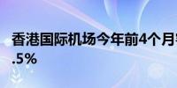 香港国际机场今年前4个月客运量同比上升67.5%