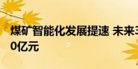 煤矿智能化发展提速 未来3年市场空间超1800亿元