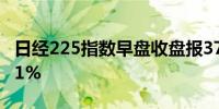 日经225指数早盘收盘报37974.47点跌幅1.51%