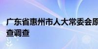 广东省惠州市人大常委会原副主任李敏接受审查调查