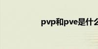 pvp和pve是什么意思