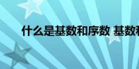 什么是基数和序数 基数和序数是什么