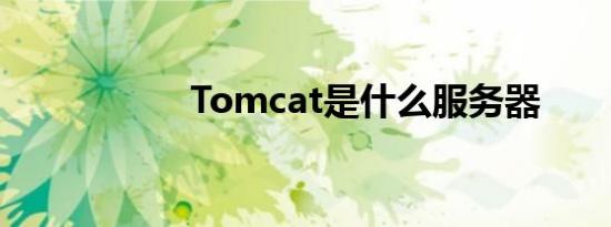 Tomcat是什么服务器