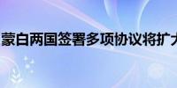 蒙白两国签署多项协议将扩大双方多领域关系