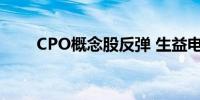 CPO概念股反弹 生益电子涨超10%