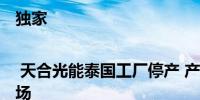 独家 | 天合光能泰国工厂停产 产品主要供应欧美市场