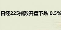 日经225指数开盘下跌 0.5%报 38,654.09 点