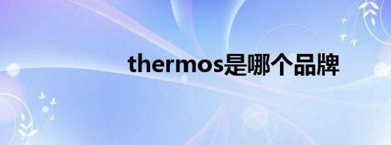 thermos是哪个品牌