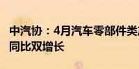 中汽协：4月汽车零部件类产品进口金额环比、同比双增长