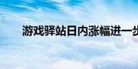 游戏驿站日内涨幅进一步扩大至50%