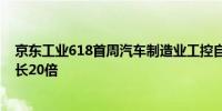 京东工业618首周汽车制造业工控自动化品类采购额同比增长20倍