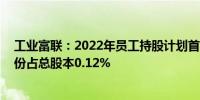 工业富联：2022年员工持股计划首个解锁期届满 可解锁股份占总股本0.12%