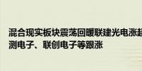 混合现实板块震荡回暖联建光电涨超5%炬光科技涨超3%精测电子、联创电子等跟涨