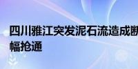 四川雅江突发泥石流造成断道 现G318线已半幅抢通