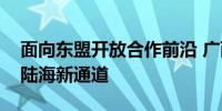 面向东盟开放合作前沿 广西高水平共建西部陆海新通道