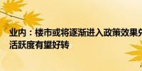 业内：楼市或将逐渐进入政策效果兑现期 6月核心城市市场活跃度有望好转