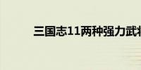 三国志11两种强力武将搭配详解