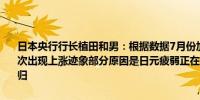 日本央行行长植田和男：根据数据7月份加息自然是可能的进口价格再次出现上涨迹象部分原因是日元疲弱正在密切关注成本推动通胀是否回归