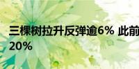 三棵树拉升反弹逾6% 此前自高位累计回撤达20%