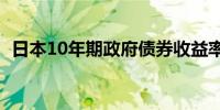 日本10年期政府债券收益率稳定在0.945%