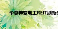 华夏特变电工REIT刷新配售比例纪录