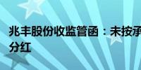 兆丰股份收监管函：未按承诺向股东实施现金分红