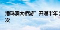 港珠澳大桥游”开通半年 游客已达14.9万人次