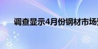 调查显示4月份钢材市场预期趋于谨慎