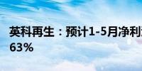 英科再生：预计1-5月净利润同比增长50%至63%