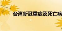 台湾新冠重症及死亡病例大幅增加