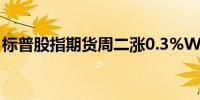 标普股指期货周二涨0.3%WTI原油涨超1.3%