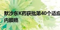 默沙东K药获批第40个适应证：一线治疗子宫内膜癌